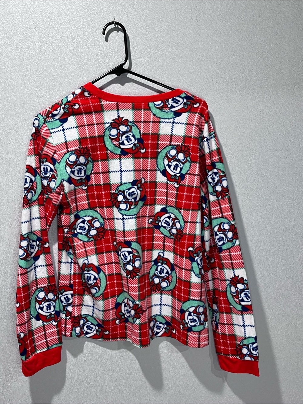 Women’s Disney Red Plaid Character Long-Sleeve Top - Picture 2 of 6